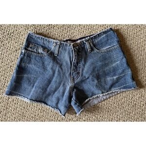 Y2K Denim Cut Off Shorts‎ Womens 5/6 Frayed Low Rise Booty Original Threads